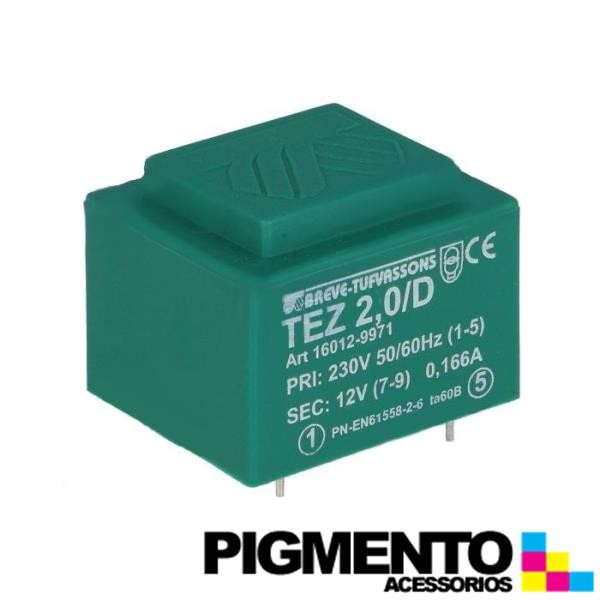 Transformador encapsulado para PCB 230VAC/12V 2VA