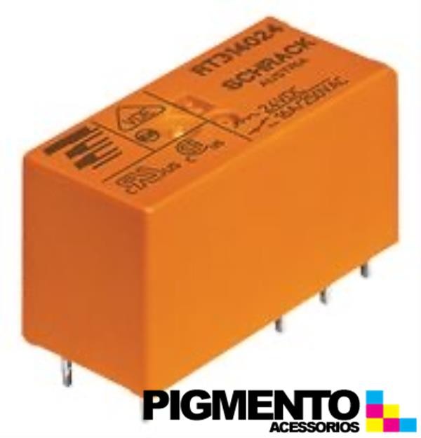 Relé 12VDC 8A DPDT (8 pinos) - Schrack RT424012