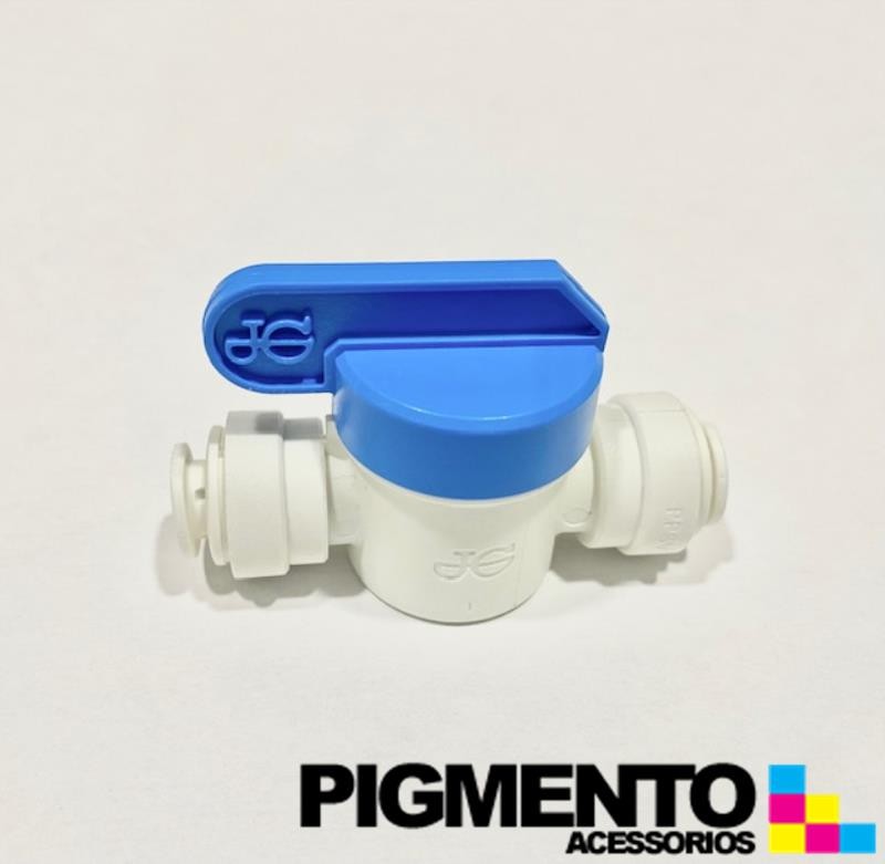 TORNEIRA DE SEGURANÇA 8MM - 8MM P/ TUBO DE AGUA PARA FRIGORIFICO