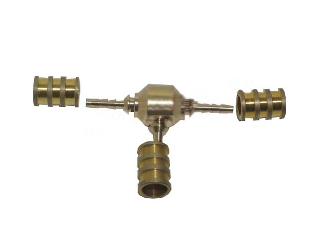 RACORD " T " P/ TUBO CAPILAR TERMO-PLASTICO 2mm.