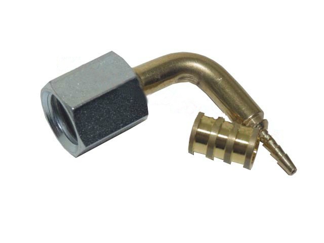 RACORD (90º) 1/4 SAE F. P/ TUBO CAPILAR TERMO-PLASTICO 2mm.