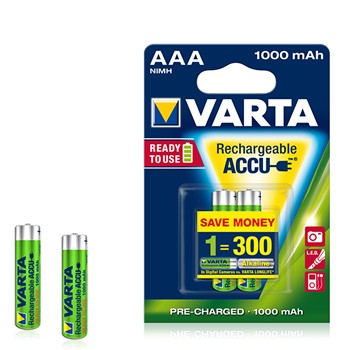 Pilas recargables Varta HR03 AAA 1000mAh 1.2V