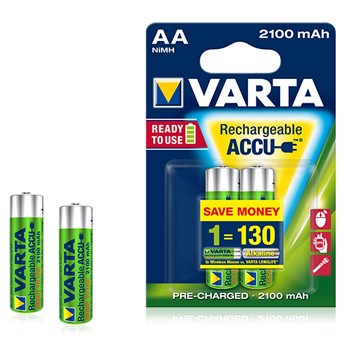 Pilas recargables Varta 2100mAh AA HR6 1.2V