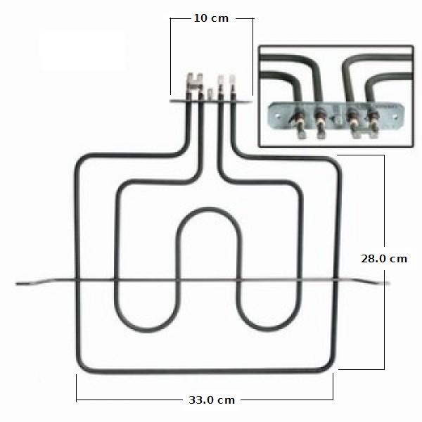 RESISTENCIA FORNO DUPLA BEKO 1200-1100W