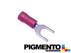 TERMINAL FORQUILHA AISLADO (SECÇÃO 0,5-1 / Conector 5mm)