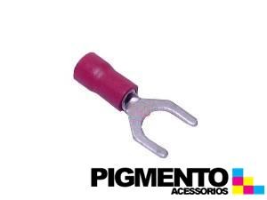 TERMINAL FORQUILHA AISLADO (SECÇÃO 0,5-1 / Conector 6mm)