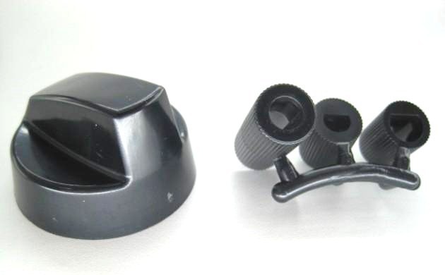 PULSADOR P/ ESTUFA UNIVERSAL (NEGRO)