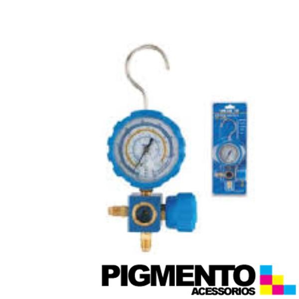 MANOMETRO 1 VALVULA BX. PRESSAO R22-R134A-R407C-R410A 