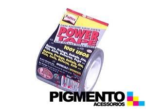 Cinta ADESIVA POWER TAPE 50X5M CINZ.