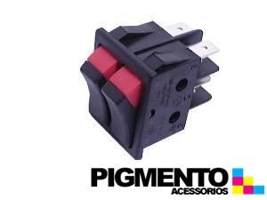 INTERRUPTOR DUPLO 22X30 TECLA 2 CORES (4 T)