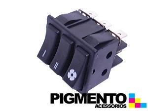 INTERRUPTOR TRIPLO 35X30 SERIGRAF. (6 T. C/ CHANTE)