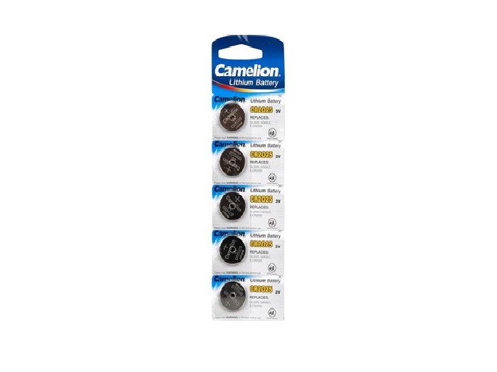 Pilhas CR2025 Lithium 3V 170mAh 5un