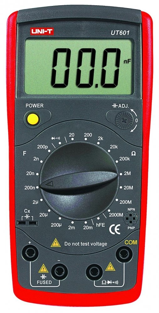 CAPACIMETRO E OHMIMETRO DIGITAL UNI-T