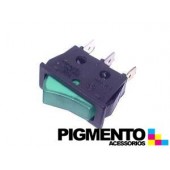 INTERRUPTOR LUMINOSO VERDE 3C.