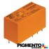 Relé 12VDC 8A DPDT (8 pinos) - Schrack RT424012