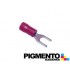TERMINAL FORQUILHA AISLADO (SECÇÃO 0,5-1 / Conector 4mm)