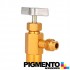 TORNEIRA 1/4 F X 1/4 M P/ GARRAFAS DE GAS DE 1 KG