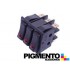INTERRUPTOR TRIPLO 35X30 TECLA NEGRA C/ LED VERM. (9 T)