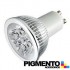 LÁMPARA DE LED 4W=35W. 230V. GU10 (240 LUMEN 3000K)